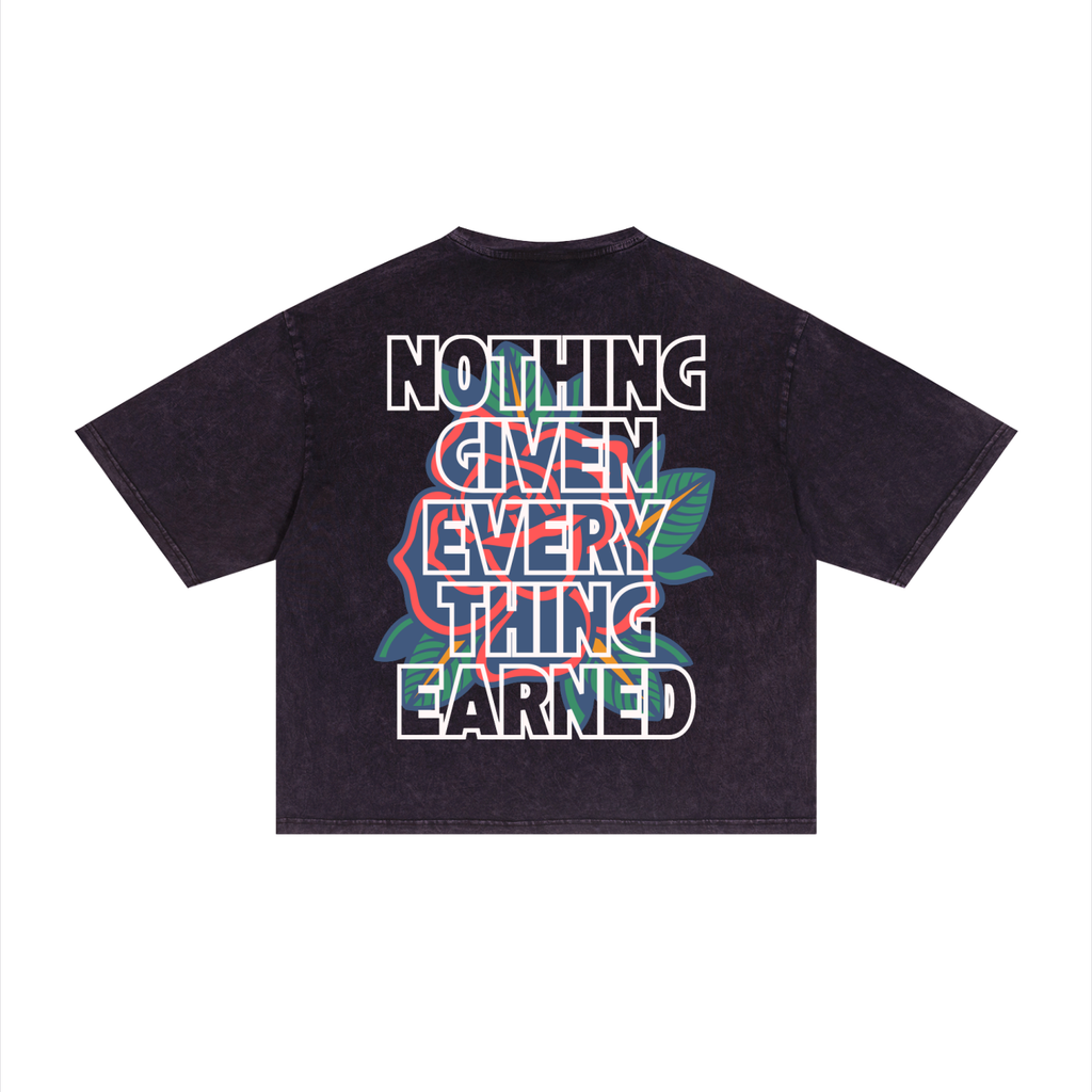 The "Everything Earned" Mineral Wash Training Tee
