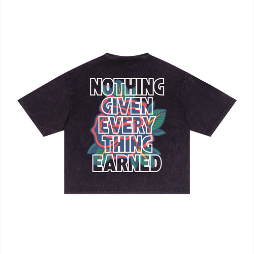 The "Everything Earned" Mineral Wash Training Tee
